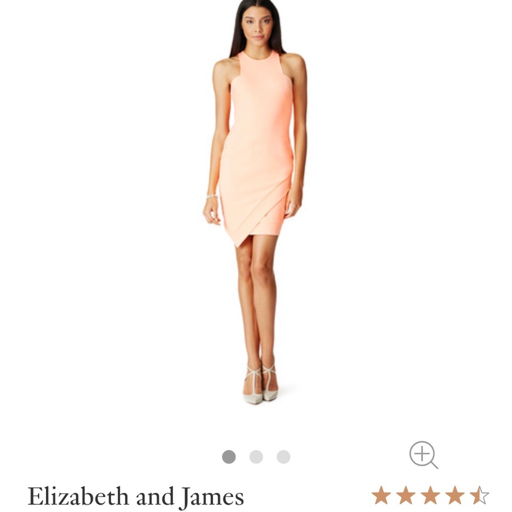 Elizabeth and James Peach Dress